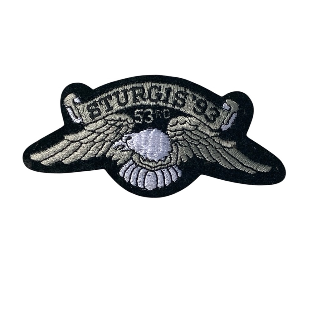 NEW 53RD Anniversary Sturgis '93 Embroidered Iron On Patch Motorcycle Biker
